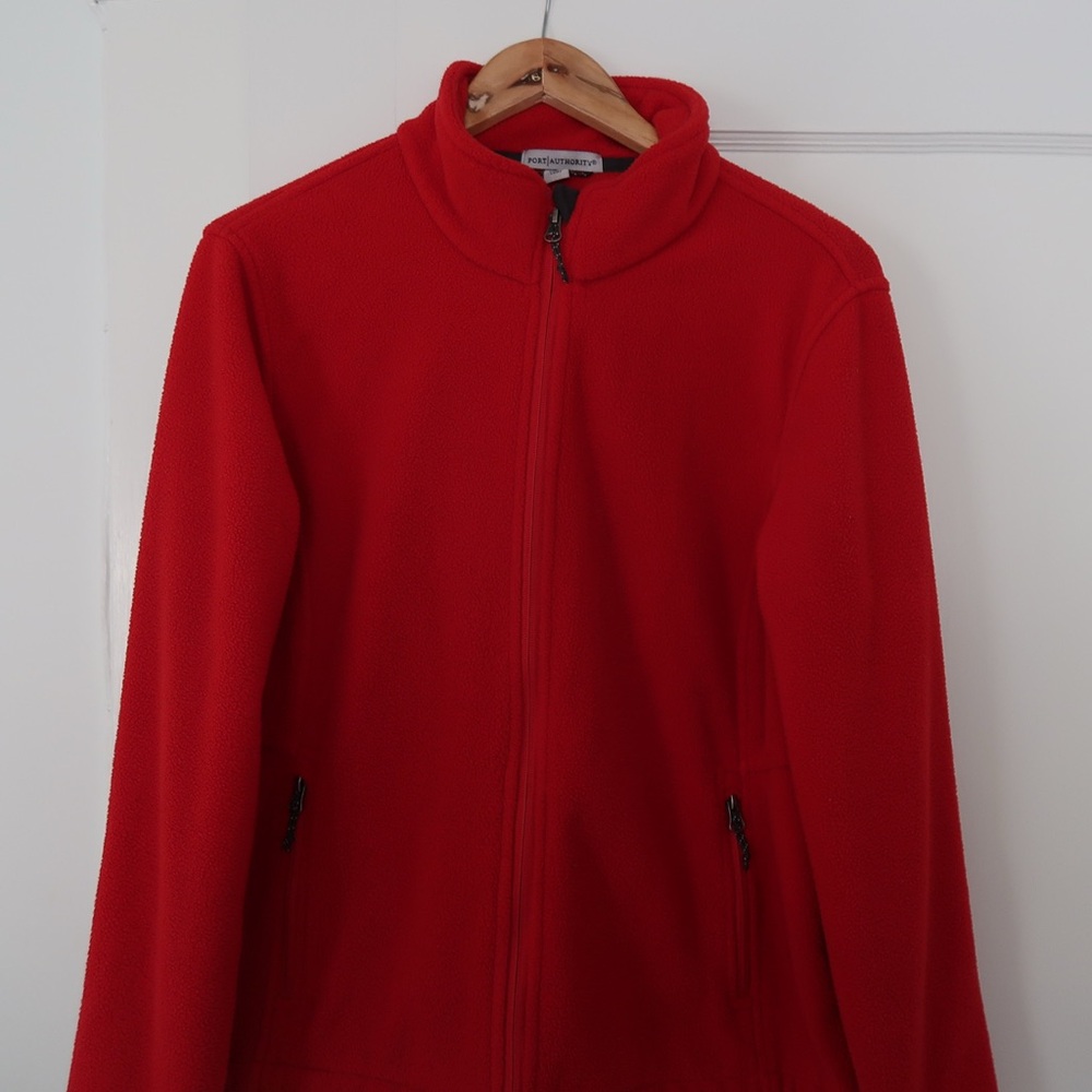 Port Authority Red Fleece Jacket